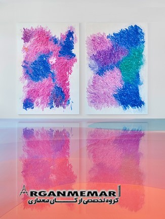 طراحی داخی موزه با ترکیب رنگ های آبرنگی